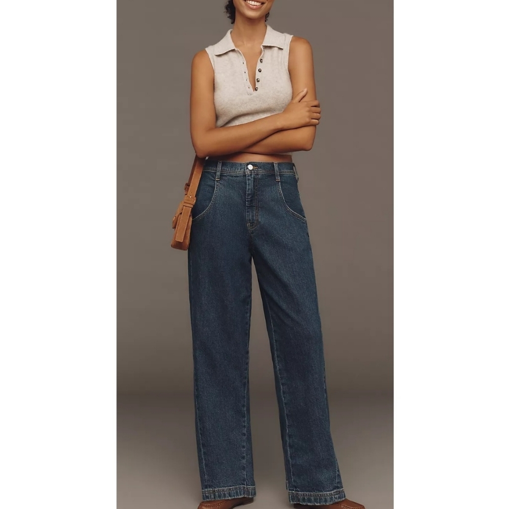 NWT! Anthropologie Pilcro Slouchy High-Rise Tapered Jeans